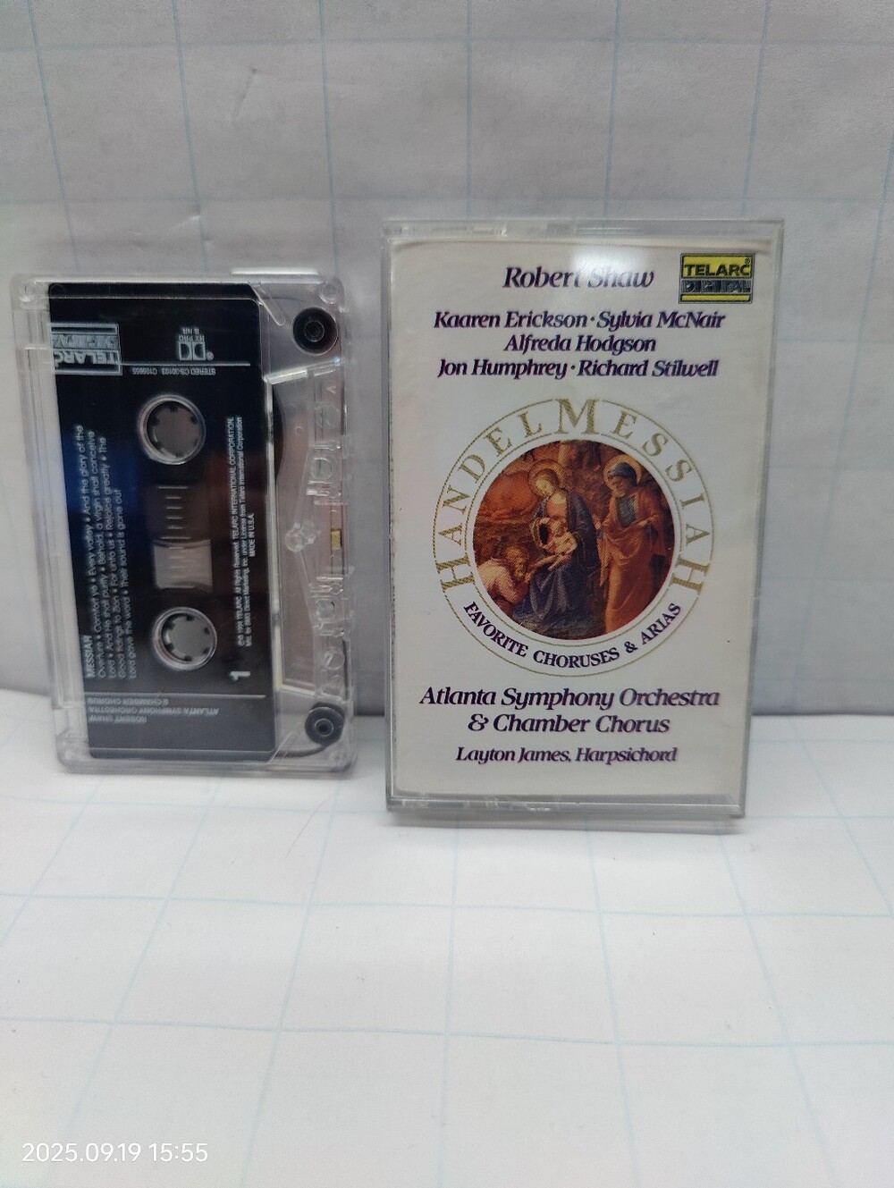 Handel Messiah, Atlanta Symphony Orchestra & Chamber Chorus Robert Shaw Cassette